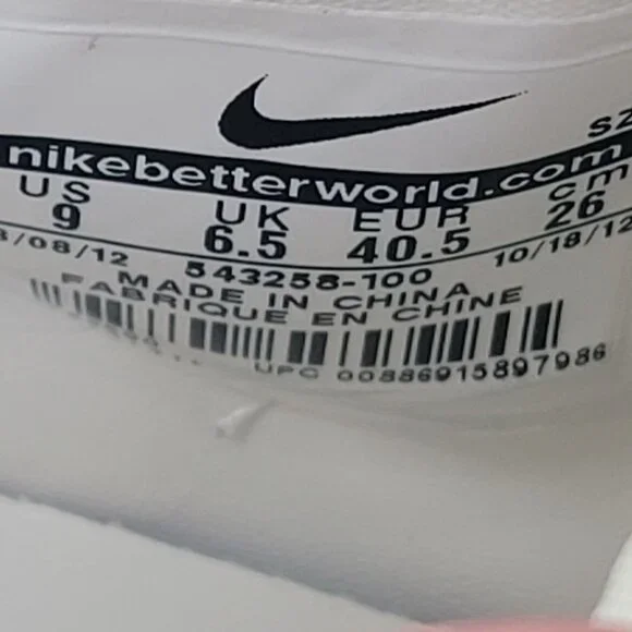 Nike Dunk Sky Hi Hidden Wedge Women's Cream Sneakers 543258-100 US Size 9 - Picture 9 of 9